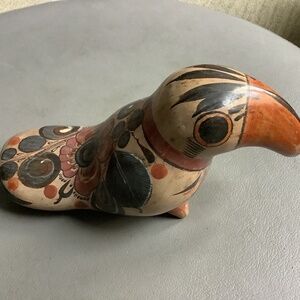 Hand Painted Tonala Bird Figure